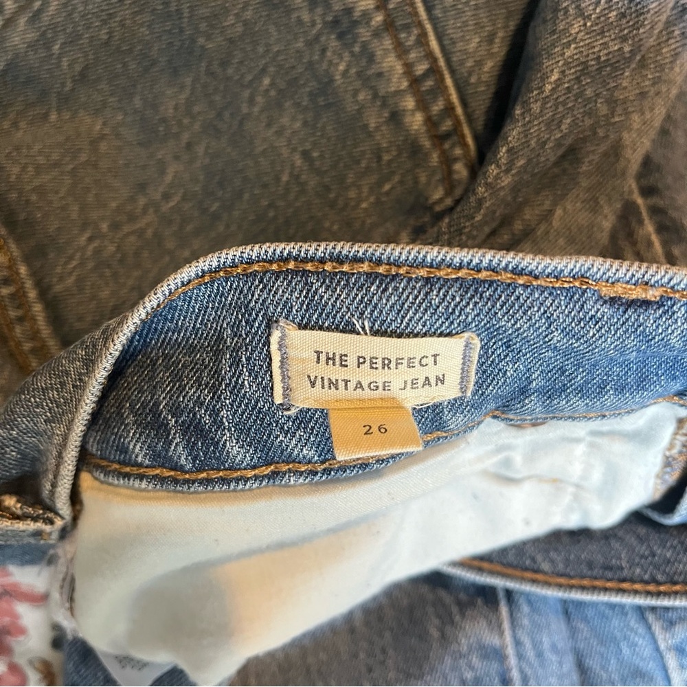 Madewell The Perfect Vintage Straight Leg Jean Size 26 - Picture 8 of 8